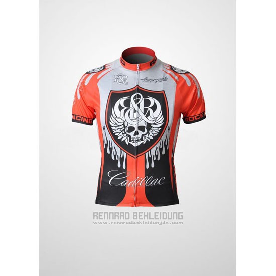 2010 Fahrradbekleidung Rock Racing Rot und Hellblau Trikot Kurzarm und Tragerhose